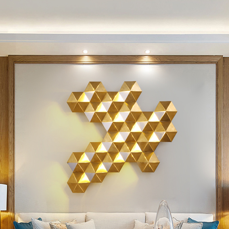 Post modern Golden LED wall lamp Novelty Creative Stainless steel Lighting Restaurant bedroom living room bedside sconces|LED Indoor Wall Lamps|   - AliExpress