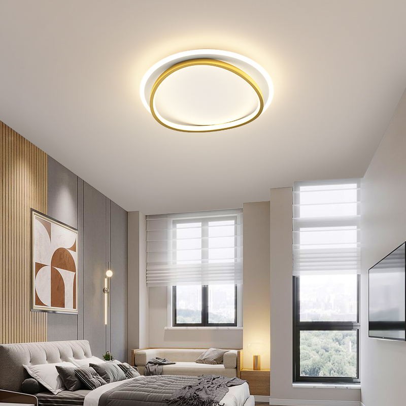 Black Or Gold LED Ceiling Light Study Living Room Modern Nordic Simple Panel Lamp Acrylic Bedroom Kitchen Indoor Round Fixtures|Ceiling Lights|   - AliExpress