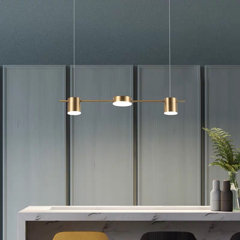 Postmodern Gold or Black LED Chandelier Dining Room Long Pendant Lamp Nordic Bar Coffee Shop Home Deco Lighting Hanging Fixtures|Pendant Lights|   - AliExpress