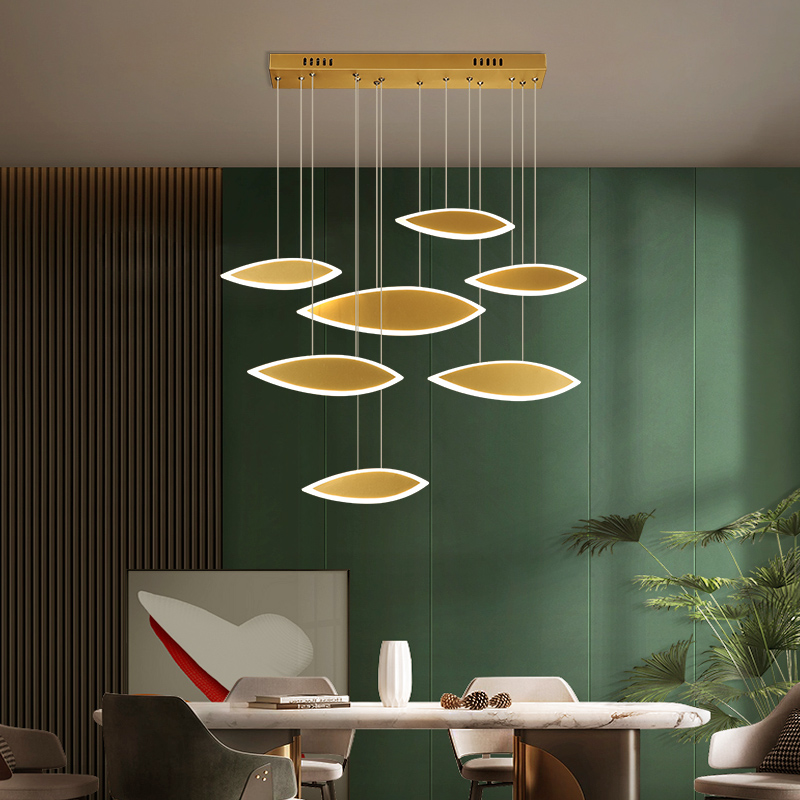 Nordic Gold Creative LED Pendant Light Dining Room Bar Modern Luxury Long Hanging Lamp Coffee Shop Restaurant Designer Fixtures|Pendant Lights|   - AliExpress