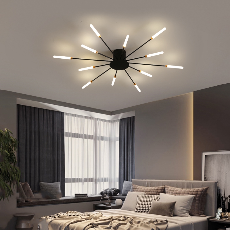 LED Chandelier Ceiling For Dining Living Room Bedroom Home Decoration Hanging Lights Gold Or Black Modern Creative New Fixtures|Chandeliers|   - AliExpress