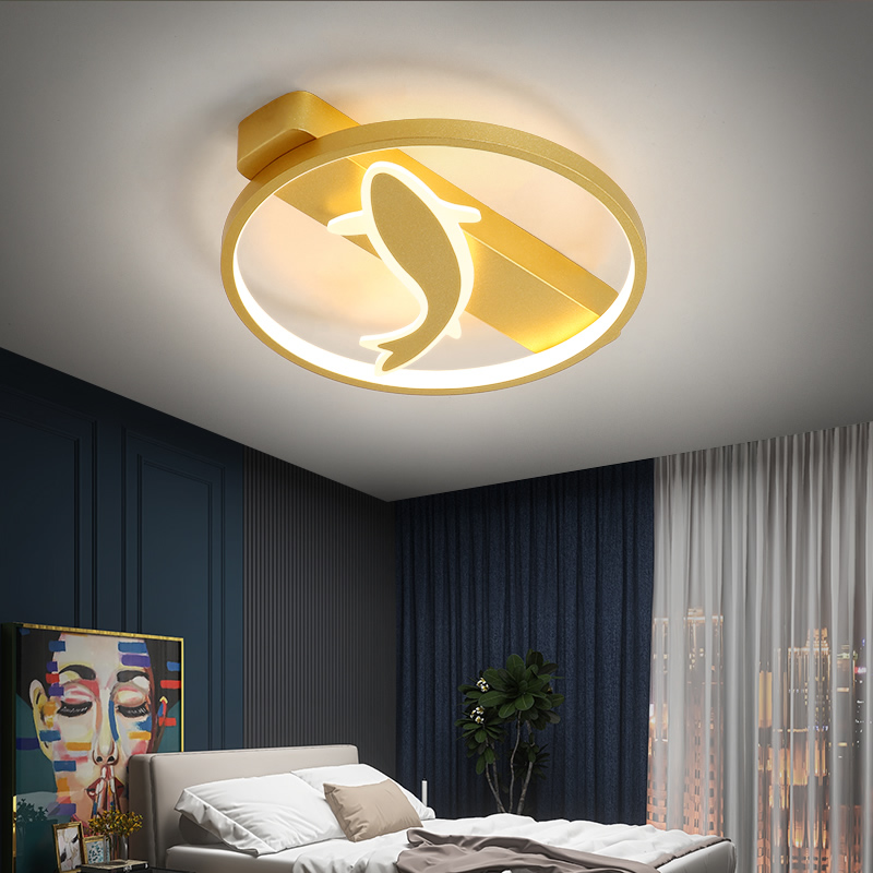 Gold Or White Creative LED Ceiling Light Children Room Surface Mount Modern Panel Lamp Bedroom Kitchen Fish Decoration Fixtures|Ceiling Lights|   - AliExpress