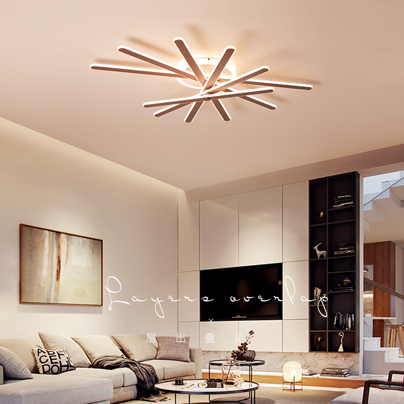 Modern Simple Brown LED Ceiling light Remote Control Dining Living Room New Ceiling Lamp Nordic Acrylic Bedroom Home Luminaires|Ceiling Lights|   - AliExpress