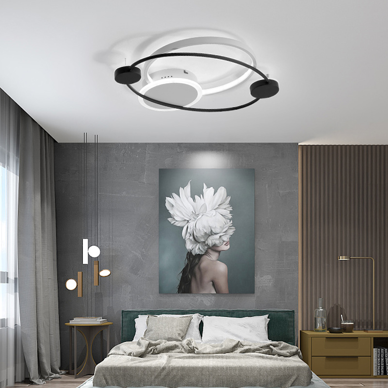 Nordic Simple LED Ceiling Light Modern Acrylic Living Room Warm Romantic Fixture Bedroom Bedside Remote Control New Ceiling Lamp|Ceiling Lights|   - AliExpress