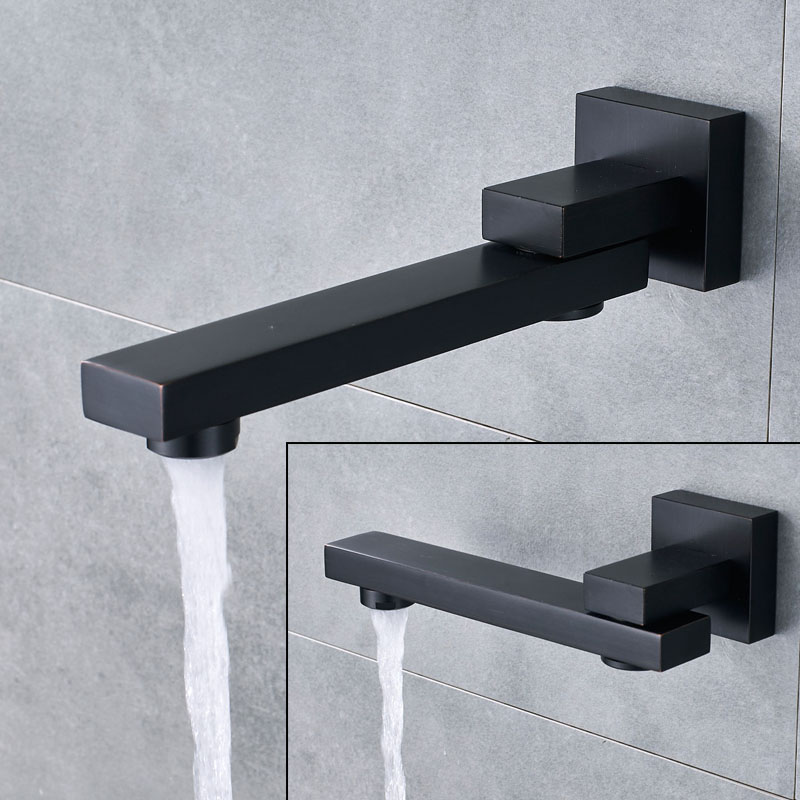 Black Shower Set Wall Mounted Shower Faucet Mixer 8/10/12/16 inch Rainfall Bathroom Shower Tap with Handshower Rotate Bath Spout|Shower Faucets|   - AliExpress