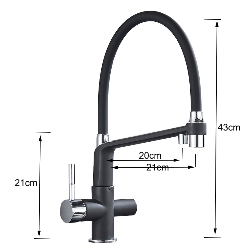 Chrome Purification Kitchen Sink Faucet Deck Mount 3 Way 360 Swivel Pure Water Kitchen Sink Faucet Mixer Tap Drinking Water Tap|Kitchen Faucets|   - AliExpress