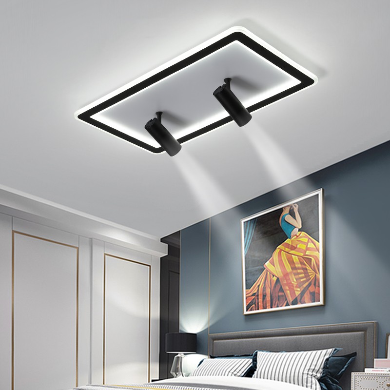 Modern Simple Ceiling Light For Living Room Bedroom Hall Home Decoration Creative LED Surface Mount Panel Lamp Black Plus White|Ceiling Lights|   - AliExpress