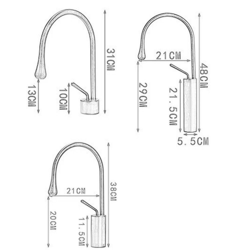 Brushed Golden Basin Faucet Single Lever 360 Rotation Spout Brass Mixer Tap For Kitchen Hot Cold Water Bathroom Basin Water Sink|Basin Faucets|   - AliExpress