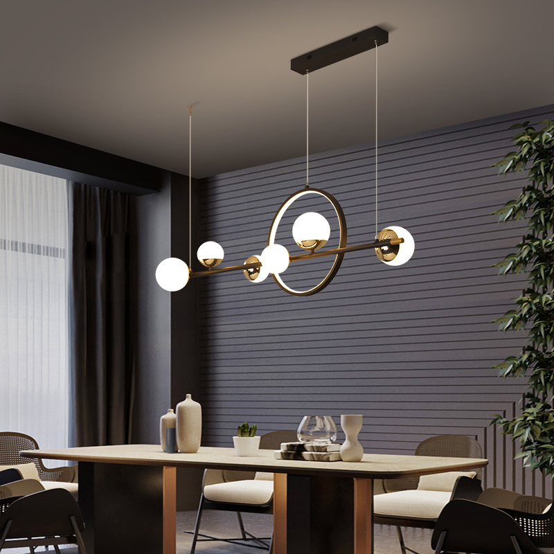 Creative Nordic LED Pendant Light Dining Room Island Modern Simple Long Hanging Lamp Restaurant Coffee Shop Bar Kitchen Fixtures|Pendant Lights|   - AliExpress