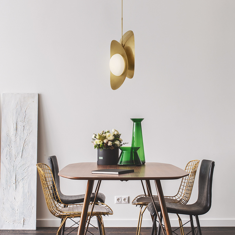 Nordic minimalist LED pendant lights Iron Glass dining living room hanging lamp restaurant bedroom bedside suspension luminaire|Pendant Lights|   - AliExpress