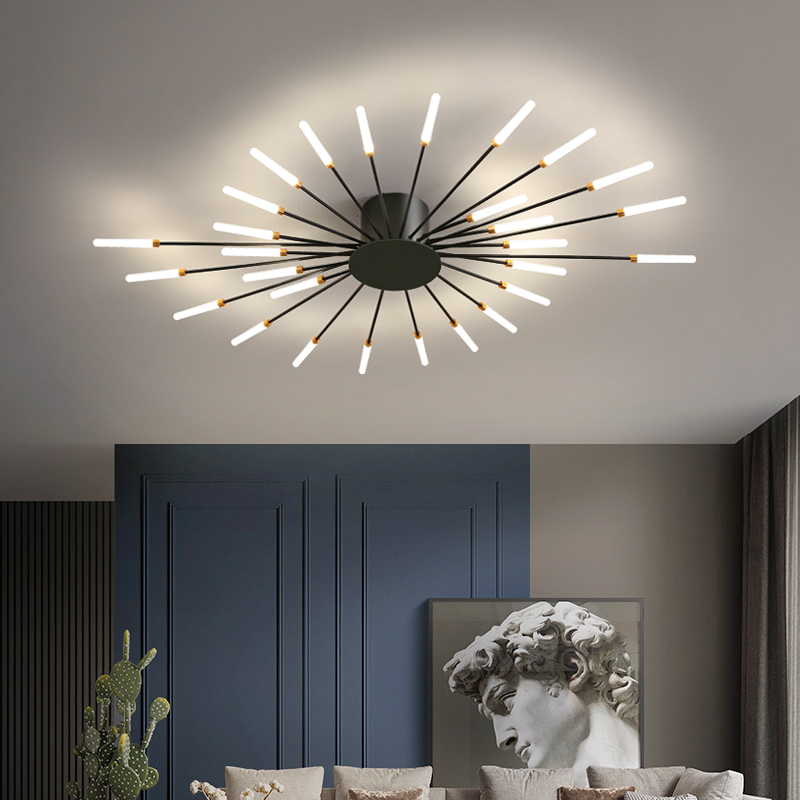 LED Chandelier Ceiling For Dining Living Room Bedroom Home Decoration Hanging Lights Gold Or Black Modern Creative New Fixtures|Chandeliers|   - AliExpress