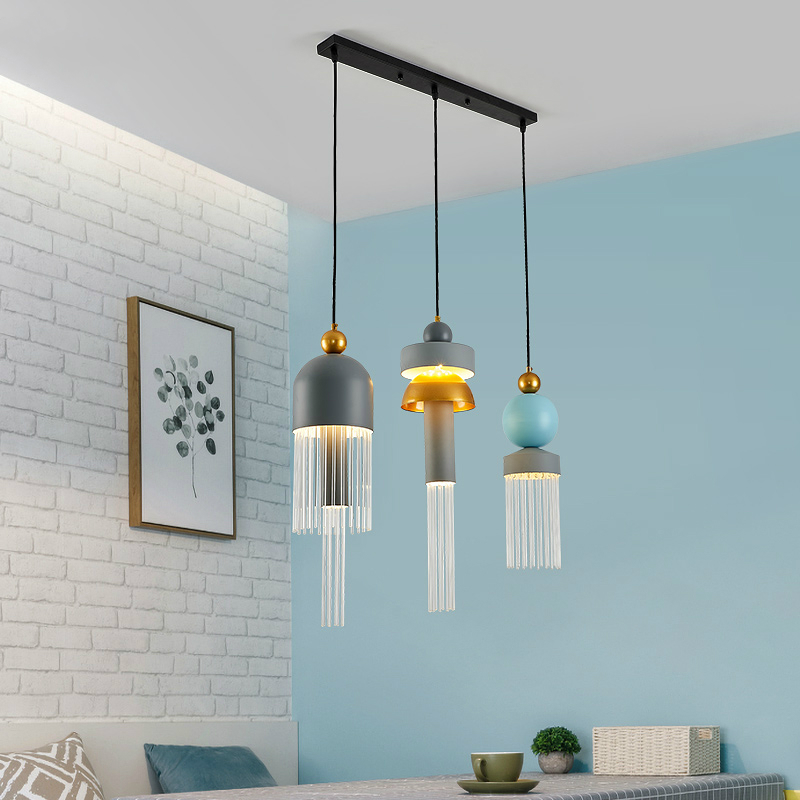 Nordic Creative Tassel Chandelier For Restaurant Bar Bedroom Bedside Decoration Pendant Lamp Dining Room LED Glass Hanging Light|Pendant Lights|   - AliExpress