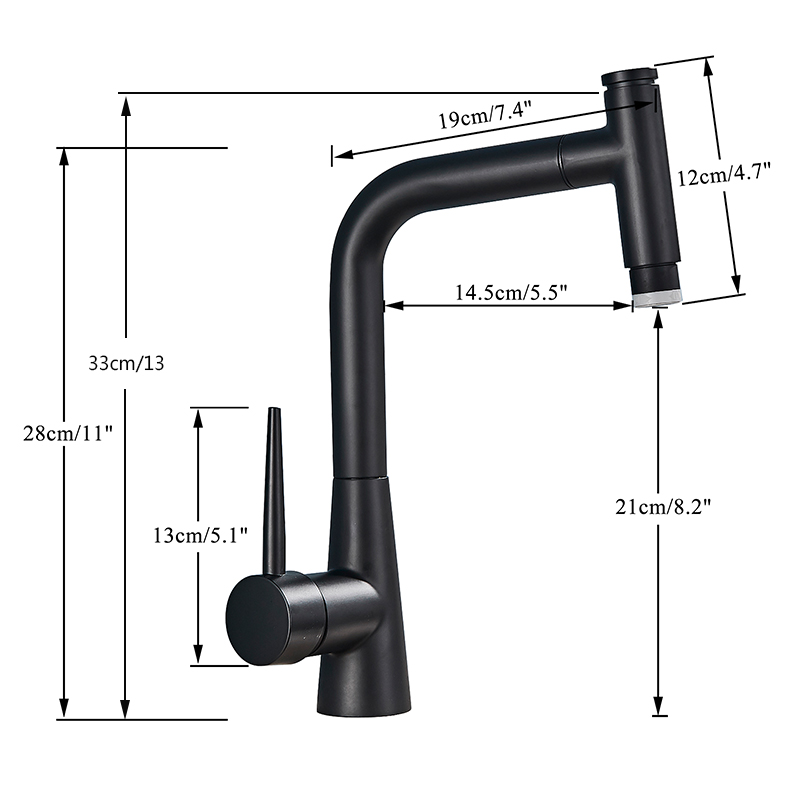 Rozin Touch Sense Kitchen Faucet Black Pull Out Swivel Robinets de cuisine Smart Sensor Stream Spray Crane Single Hole Mixer Tap|Kitchen Faucets|   - AliExpress