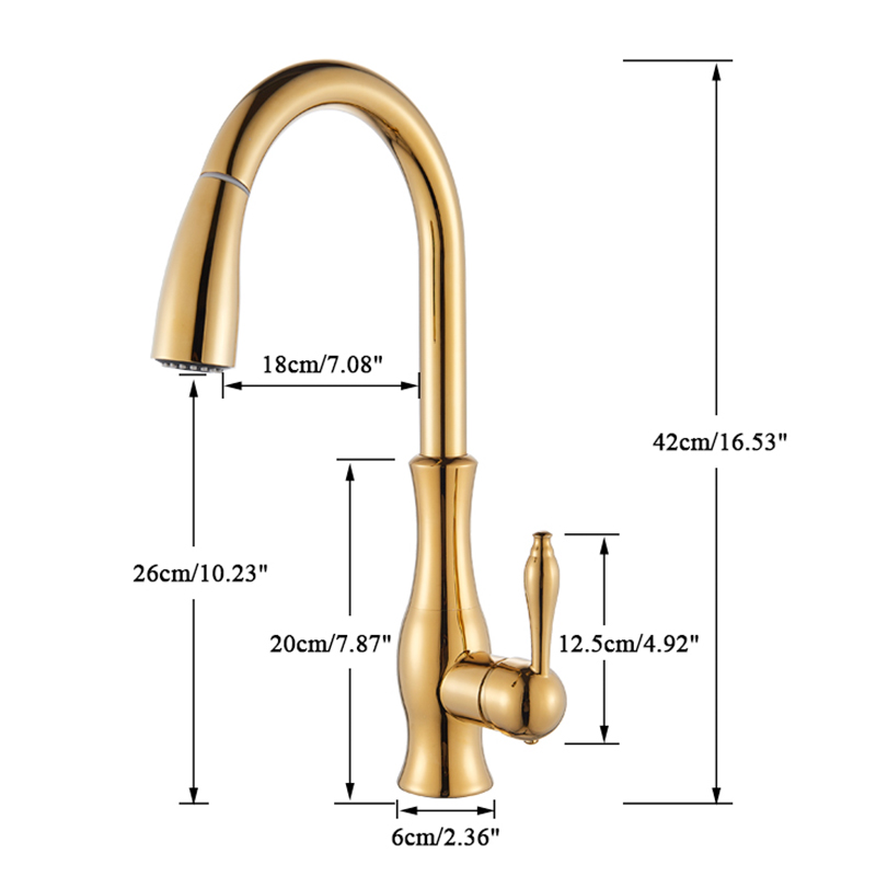 Brass Kitchen Faucet 5 Color Rotation High Arch Kitchen Sink Faucet Pull Out Sprayer Hot Cold Water Mixer Tap Torneira Cozinha|faucet|tap plugfaucet led - AliExpress