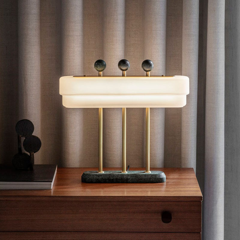 Modern Golden Luxury LED Table Lamp Marble Bedroom Bedside Single Head Fixtures Study Read Designer Glass Simple Desk Lighting|LED Table Lamps|   - AliExpress