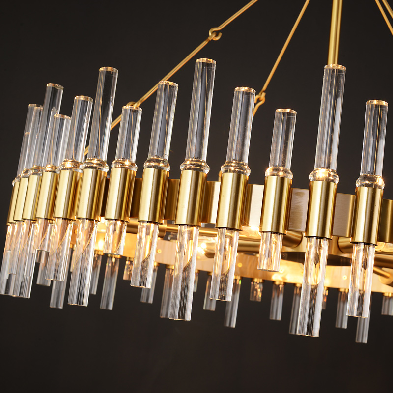 Luxury LED Chandelier Lighting Gold Postmodern Glass Hanging Lamp For Dining Living Room Villa Hall Home Decoration Chandeliers|Chandeliers|   - AliExpress