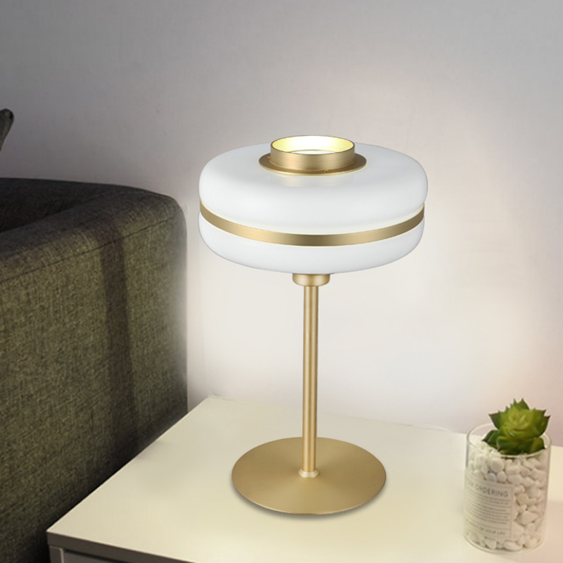 Postmodern Golden Luxury LED Table Lamp Nordic Living Room Glass Single Head Desk Lights Bedroom Bedside Hotel Simple Luminaires|LED Table Lamps|   - AliExpress