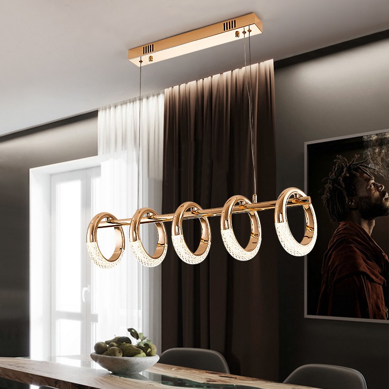 Luxury Modern LED Chandelier Dining Room Zinc Alloy Creative Long Pendant Lamp Bar Coffee Shop Restaurant Designer Hanging Light|Pendant Lights|   - AliExpress