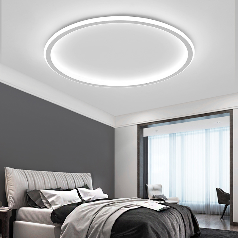 Modern Ultra Thin LED living room Ceiling Lights Black/White Round bedroom Ceiling Lamps Children's room Lighting|Ceiling Lights|   - AliExpress