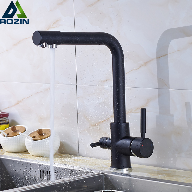 Purification Kitchen Faucets Deck Mounted 360 Degree Rotation Mixer Tap One Hole Hot and Cold Mixer Tap Crane For Kitchen|tube faucet|tube extendertube pipe - AliExpress