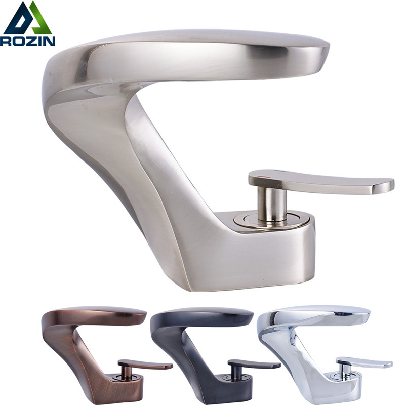 Bathroom Vanity Sink Faucet Oil Rubbed Bronze Washing Basin Sink Taps with Hot and Cold Water Tap Crane|basin sink taps|oil rubbed bronzesink faucet - AliExpress