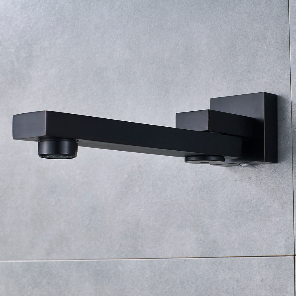 Black Bronze Shower Faucet Spout Wall Mounted Swive Bath Spout|Bibcocks|   - AliExpress