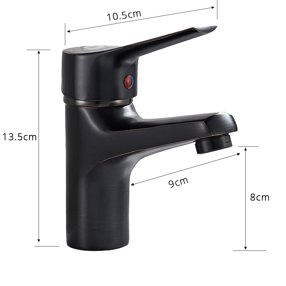 mini Stylish Bathroom Basin Faucet Brass Elegant Vessel Sink Water Tap Mixer Black Bronze Hot Cold Water Tap|Basin Faucets|   - AliExpress