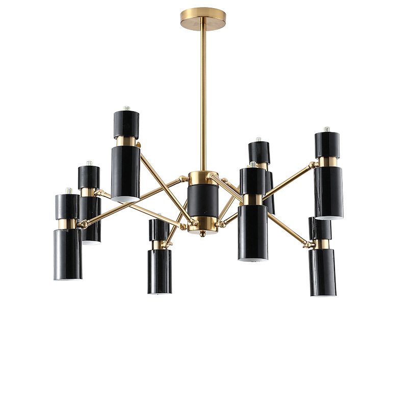 Modern black LED chandelier Nordic Aluminum lighting study dining living room hanging lamp bedroom home fixtures|Chandeliers|   - AliExpress