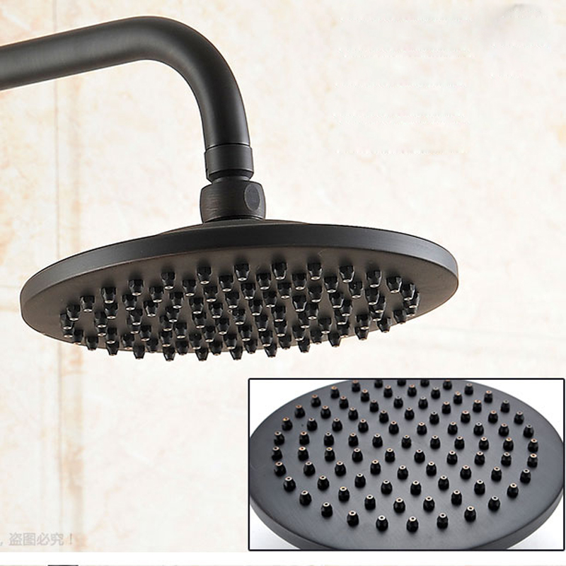 European Style Bath Shower Set Faucet 8" Brass Rain Shower Head + Storage Basket Holder + Hand Shower Mixer Taps Wall Mounted|bath shower set|shower mixershower set - AliExpress