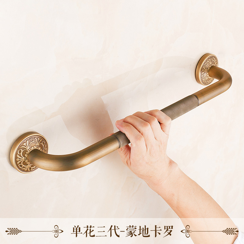 Antique Brass Solid Brass Bathtub Grab Bar Wall Mounted Bathroroom Hand Rails Free Shipping Multi styles|rail drawer|rail airrail car - AliExpress