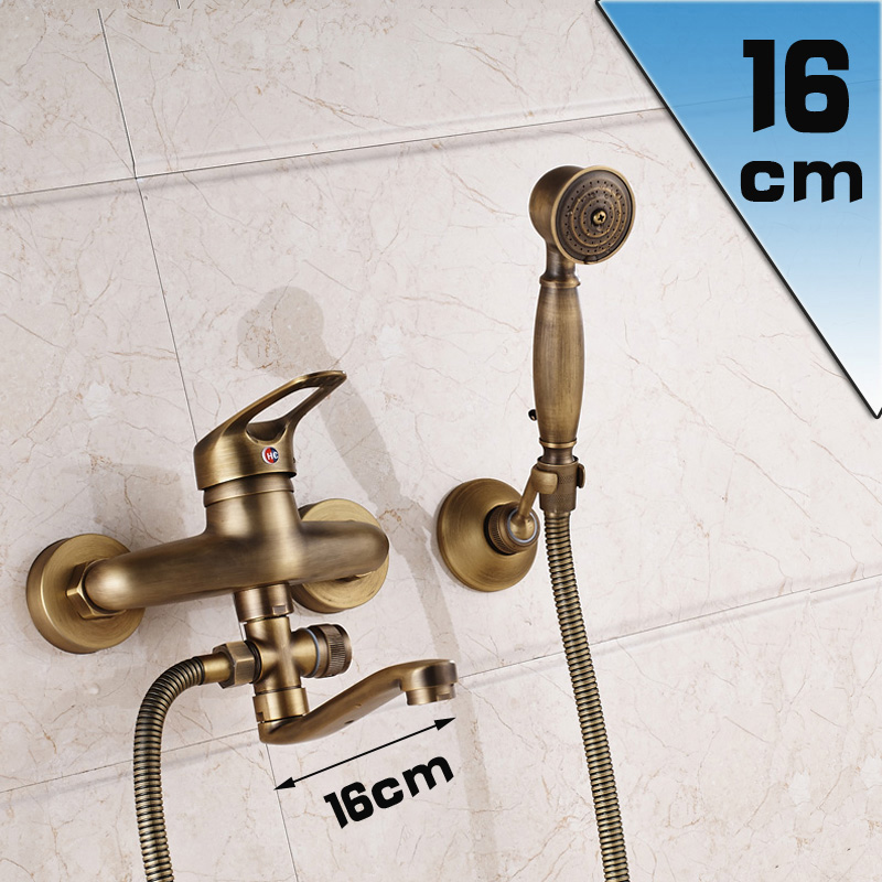 Modern Bath Faucet Antique Brass Hot and Cold Water Shower Mixer Tap Single Handle 16/20/25 cm Long Nose|mixer tap|nose longmixer mixer - AliExpress