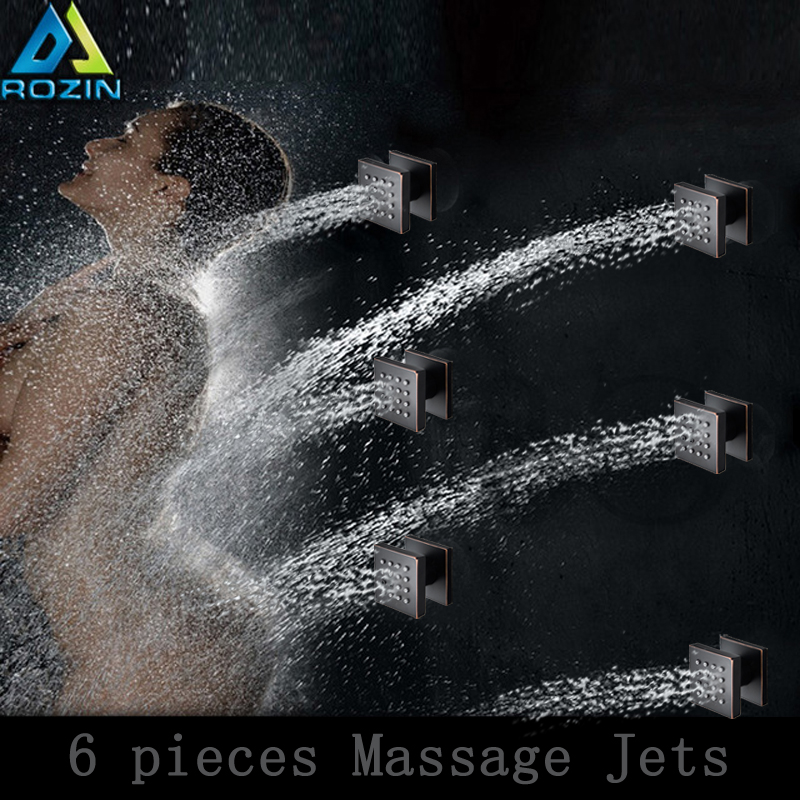 Promotion Brass Body Shower Massage Jets 6 Pcs Body Sprayer Jets Bathroom SPA Massage Sprayer Nozzle|shower massage|massage jetsshower shower - AliExpress