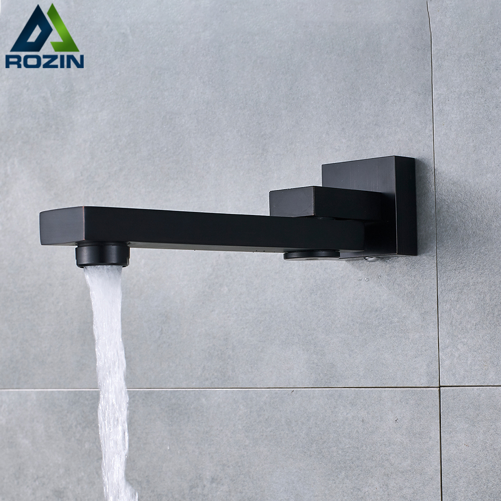 Black Bronze Shower Faucet Spout Wall Mounted Swive Bath Spout|Bibcocks|   - AliExpress