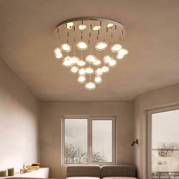 Modern simplicity LED chandelier ceiling Nordic glass ball hanging lights bedroom lighting fixtures living room pendant lamps|Ceiling Lights|   - AliExpress