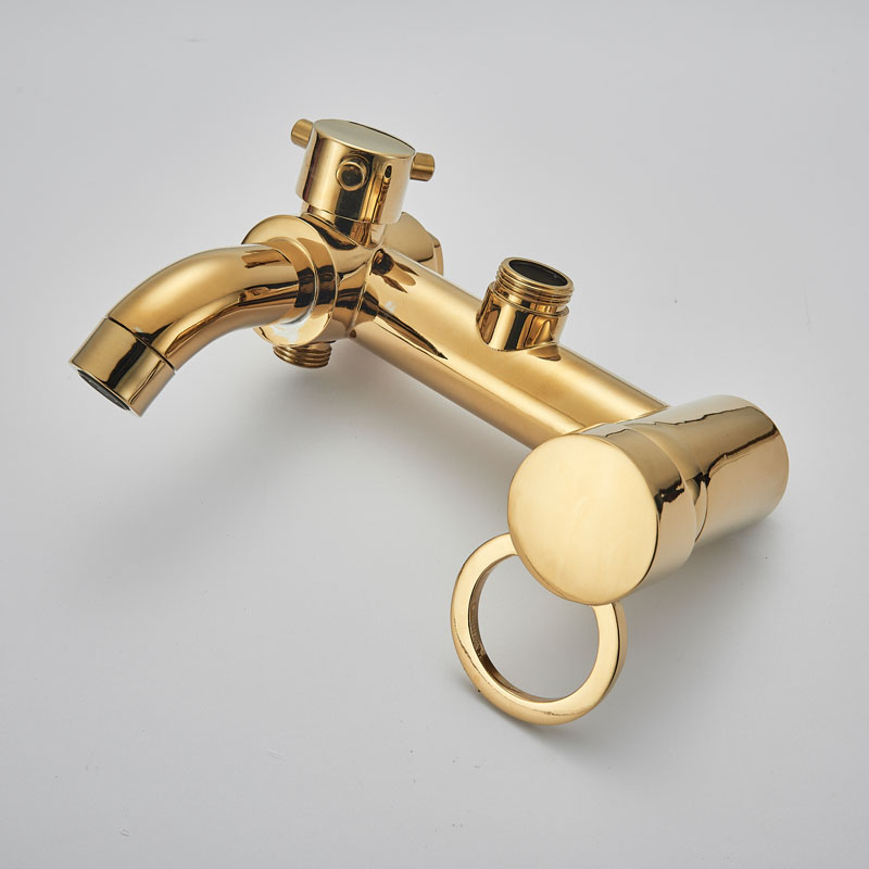 Golden Shower Set Faucet Single Handle 3 ways 8" Rainfall Shower Mixer with Handshower Waterfall Spout Bath Shower System|gold and silver shoes|faucet goldfaucet pump - AliExpress