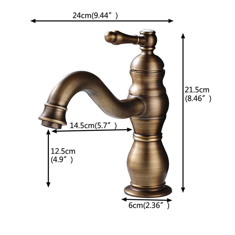 Brushed Nickel Basin Faucet Single Handle Hot Cold Water Bathroom Tap Deck Mounted Long Spout Lavatory Sink Mixer Faucet|Basin Faucets|   - AliExpress