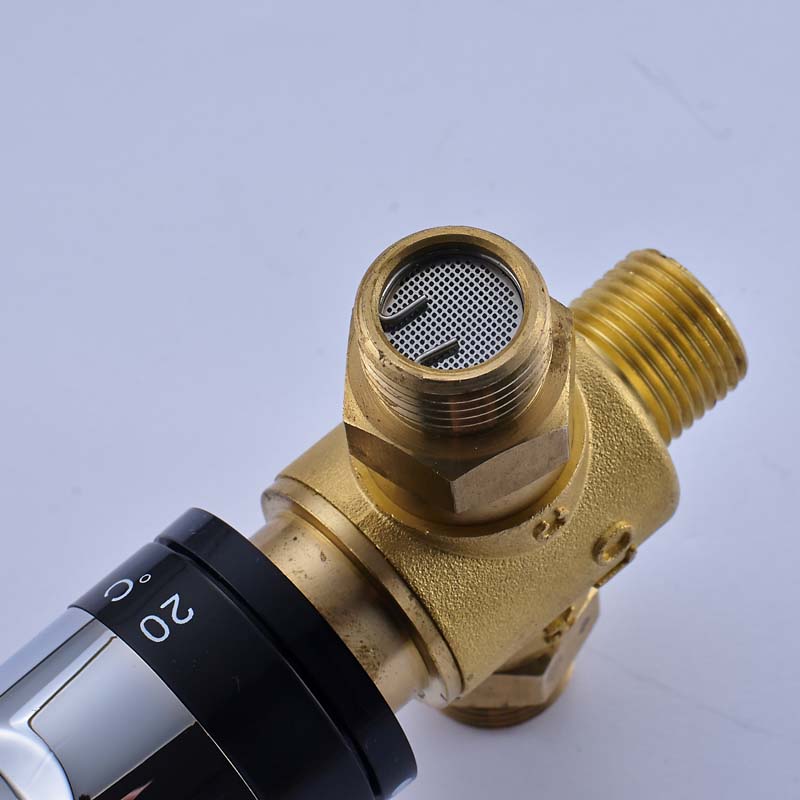 Free Shipping Thermostatic Valve Temperature Mixing Valve for Solar Water Heater Valve Chrome Constant Water Mixers|thermostatic mixer valve|thermostatic valve mixervalve chrome - AliExpress