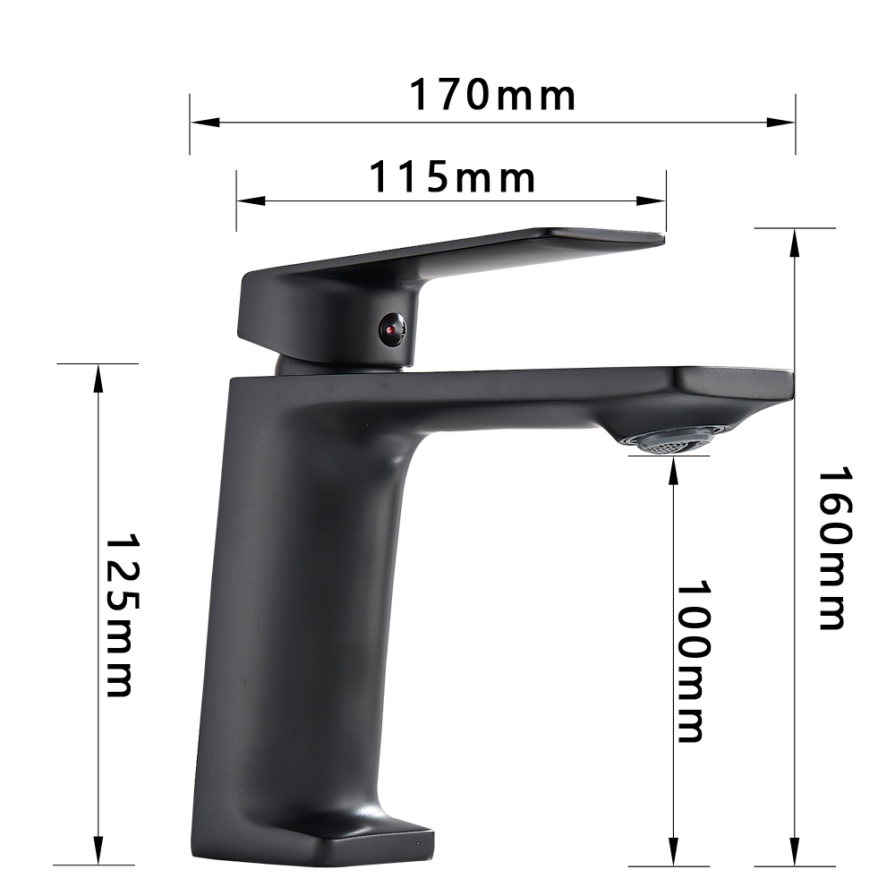 Matte Black Basin Faucet Bathroom Torneira Para Banheiro Faucet Basin Taps Deck Mounted  Brass Hot Cold Mixer Tap Crane|Basin Faucets|   - AliExpress