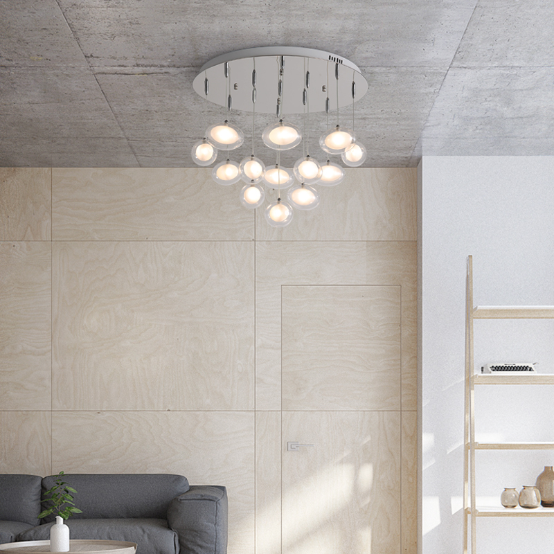 Modern simplicity LED chandelier ceiling Nordic glass ball hanging lights bedroom lighting fixtures living room pendant lamps|Ceiling Lights|   - AliExpress