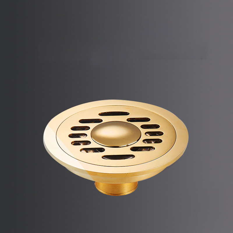 Free shipping 10 CM Brass Round Floor Drain Cover Shower Waste Drainer Grate Floor Drain 3 colors|drain camera|floor drain manufacturersfloor drain grate - AliExpress