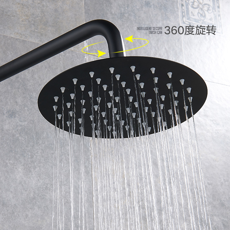 Matte black Shower Faucet Bathroom Shower Mixer Tap with Shelf 8" Rainfall Shower Mixer System with Sliding Bar Swivel Tub Spout|Shower Faucets|   - AliExpress