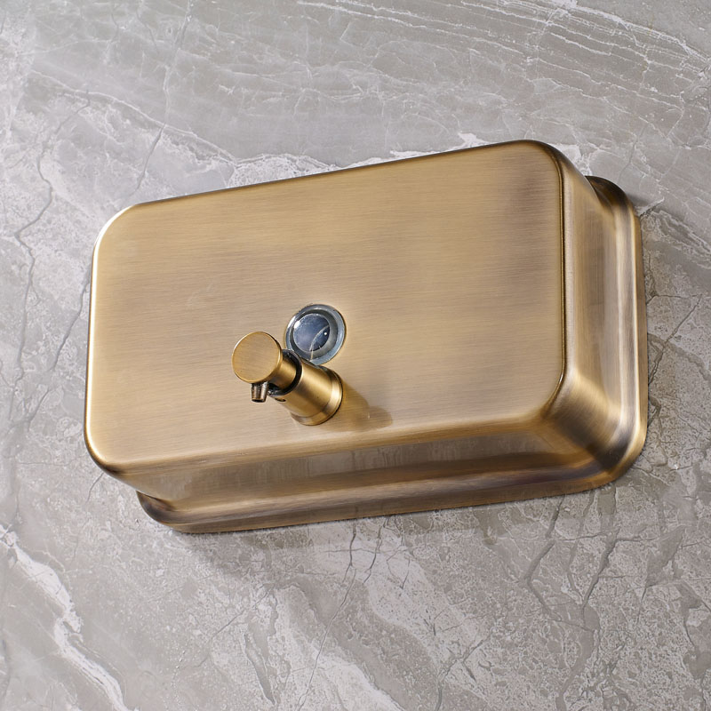 Free Shipping Antique Brass Liquid Shampoo Soap Dispenser Single Box Bathroom 1000ML Touch Soap Dispenser Box|shampoo soap dispenser|touch soap dispensersoap dispenser - AliExpress