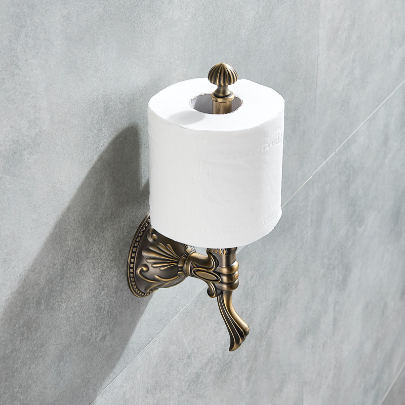 Luxury Creative Wall Mount Roll Toilet Paper Holder Antique Brass Upright Bathroom Toilet Roll Paper Rod|rod length|rod systempaper textile - AliExpress