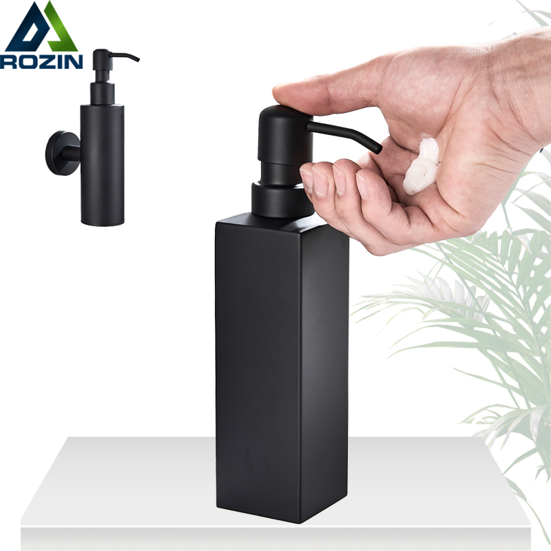 Matte Black Liquid Soap Dispenser pump Whipped Mousse Points Bottling Shampoo Lotion Wall Mounted Shower Gel Pump Bottles|Liquid Soap Dispensers|   - AliExpress