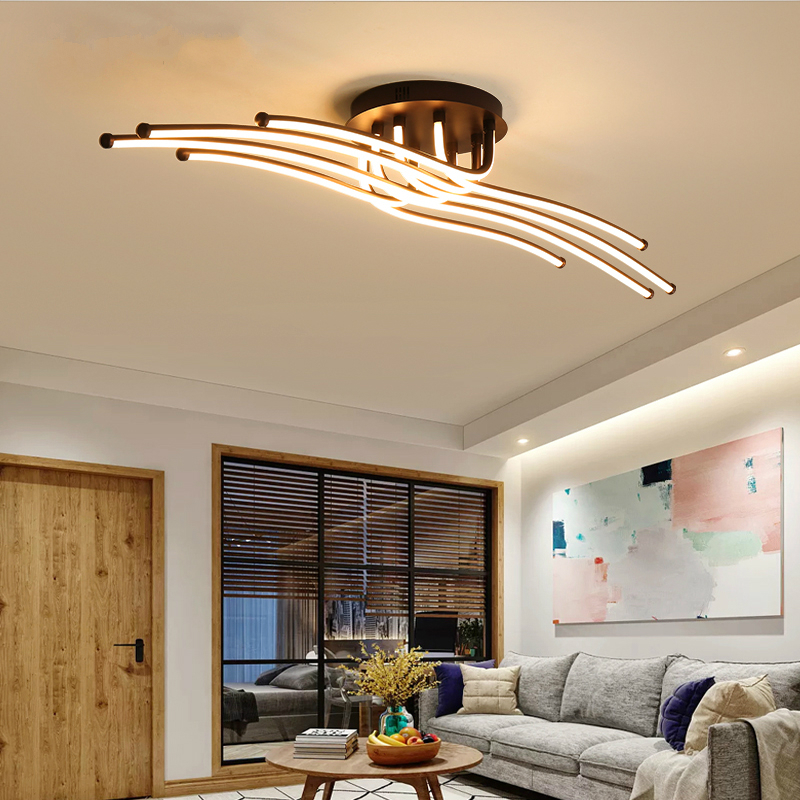 56W 96W Creative Modern Ceiling Lights Remote Control For Living Room Bedroom Home Deco Ceiling Lamps Aluminum LED Panel Light|Ceiling Lights|   - AliExpress