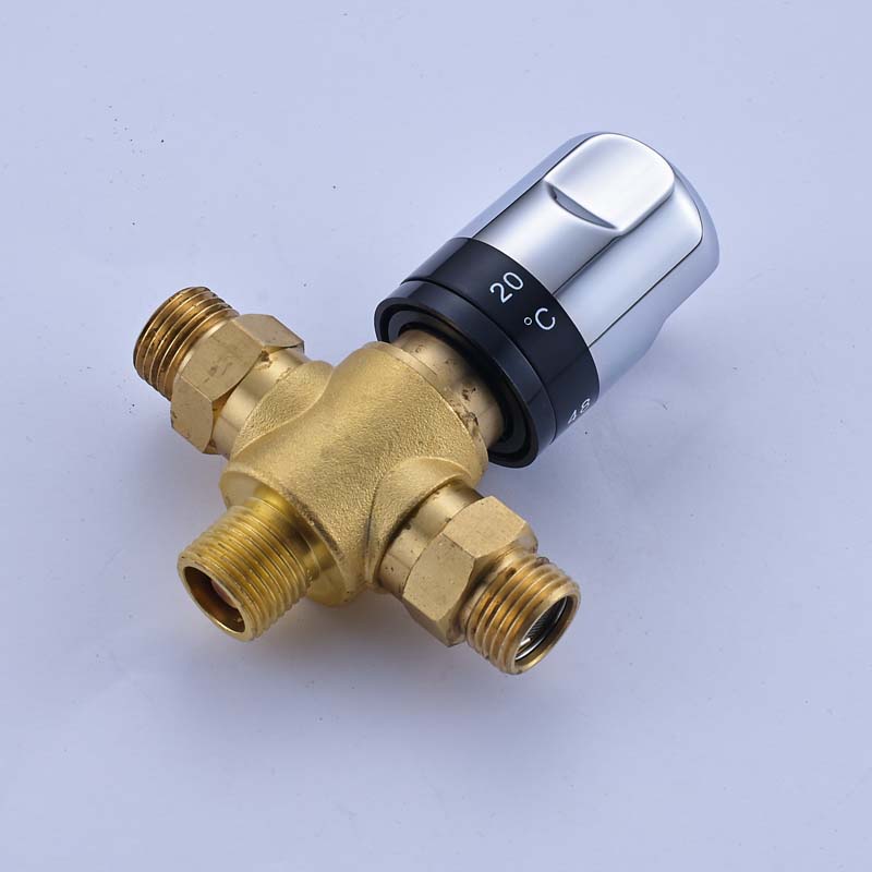 Free Shipping Thermostatic Valve Temperature Mixing Valve for Solar Water Heater Valve Chrome Constant Water Mixers|thermostatic mixer valve|thermostatic valve mixervalve chrome - AliExpress