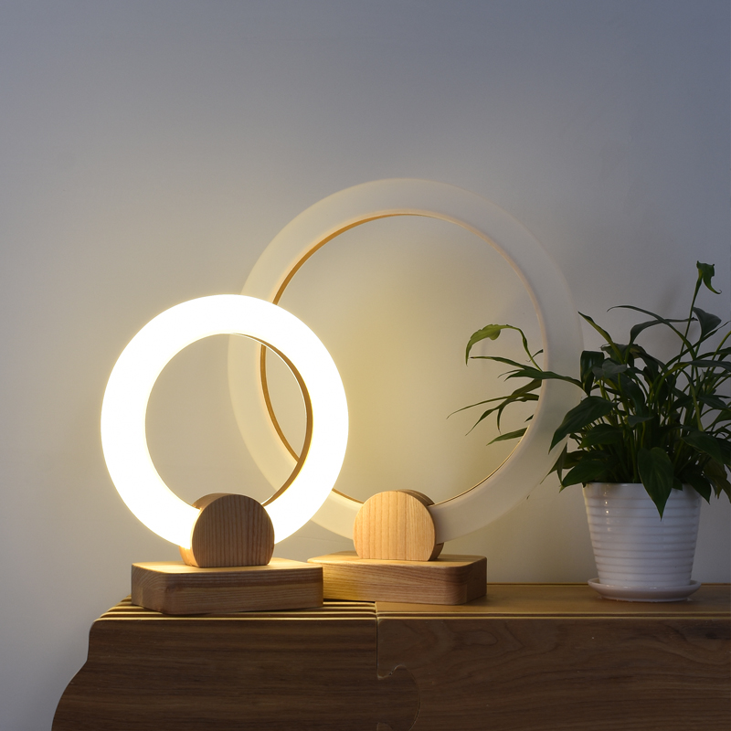 LED Wood table lamps bedroom bedside fixtures desk writing lighting Nordic Novelty luminaires Modern home deco Desk lights|table lamp|bedside lampbedroom bedside lamp - AliExpress