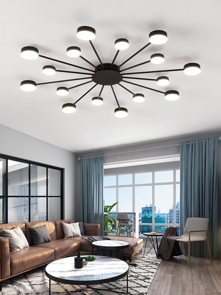 Modern Minimalist LED Ceiling Lights Acrylic Black/Gold Flush Panel Light For Dining Living Room Home Decoration Ceiling Lamps|Ceiling Lights|   - AliExpress