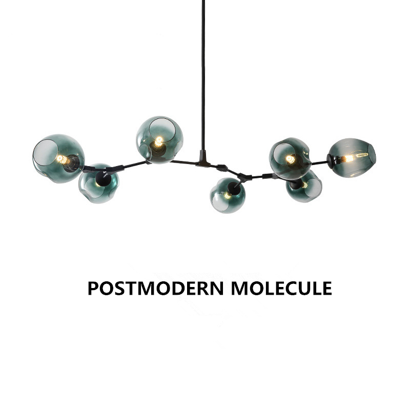 Postmodern LED chandelier glass hanging lights bedroom luminaires living room suspended lighting home fixtures pendant lamps|Chandeliers|   - AliExpress