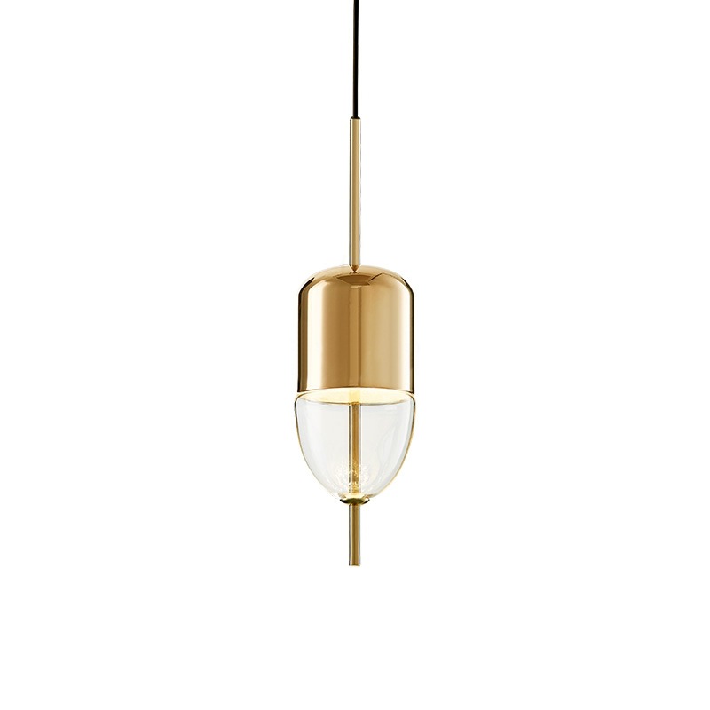 Postmodern blue/golden LED pendant lights living room hanging lamp Glass suspension luminaire restaurant bedroom fixtures|Pendant Lights|   - AliExpress